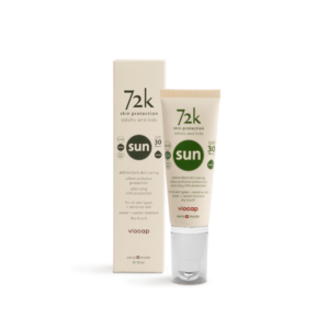 72k sun protection spf30 tinted front product packaging